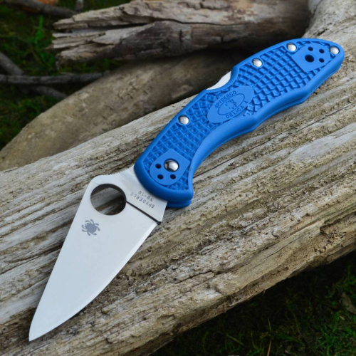 Складной нож Spyderco Delica 4 Flat Ground - 11FPBL фото 17 Складной нож Spyderco Delica 4 Flat Ground - 11FPBL фото 17