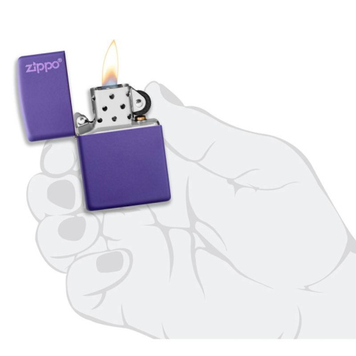 499 ZIPPO ЗажигалкаLogo Classic с покрытием Purple Matte фото 5